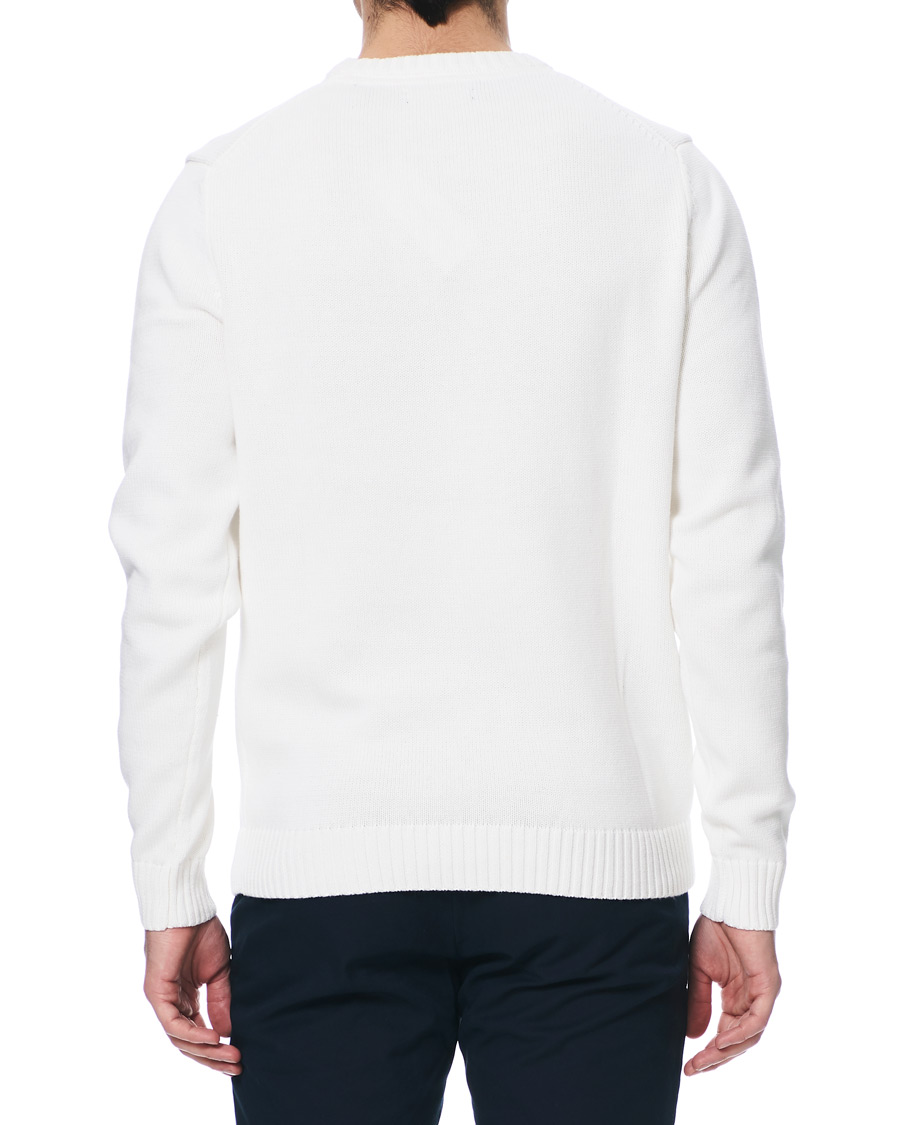 Mies | Puserot | Henri-Lloyd | Henri Lloyd Cross Flag Knitted Crew Neck Off White