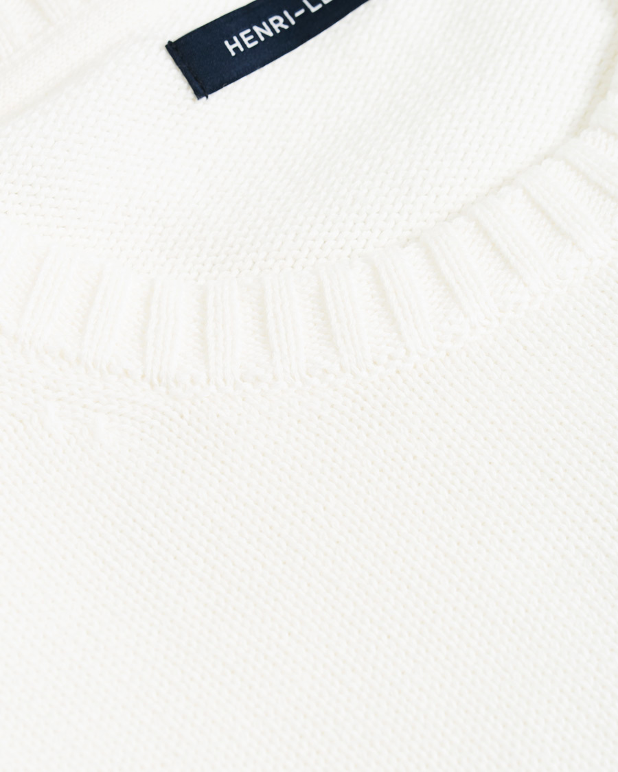 Mies | Puserot | Henri-Lloyd | Henri Lloyd Cross Flag Knitted Crew Neck Off White