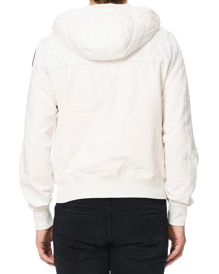 Mies | Takit | Parajumpers | Ivor Fleece & Puffer Hooded Jacket White Cream