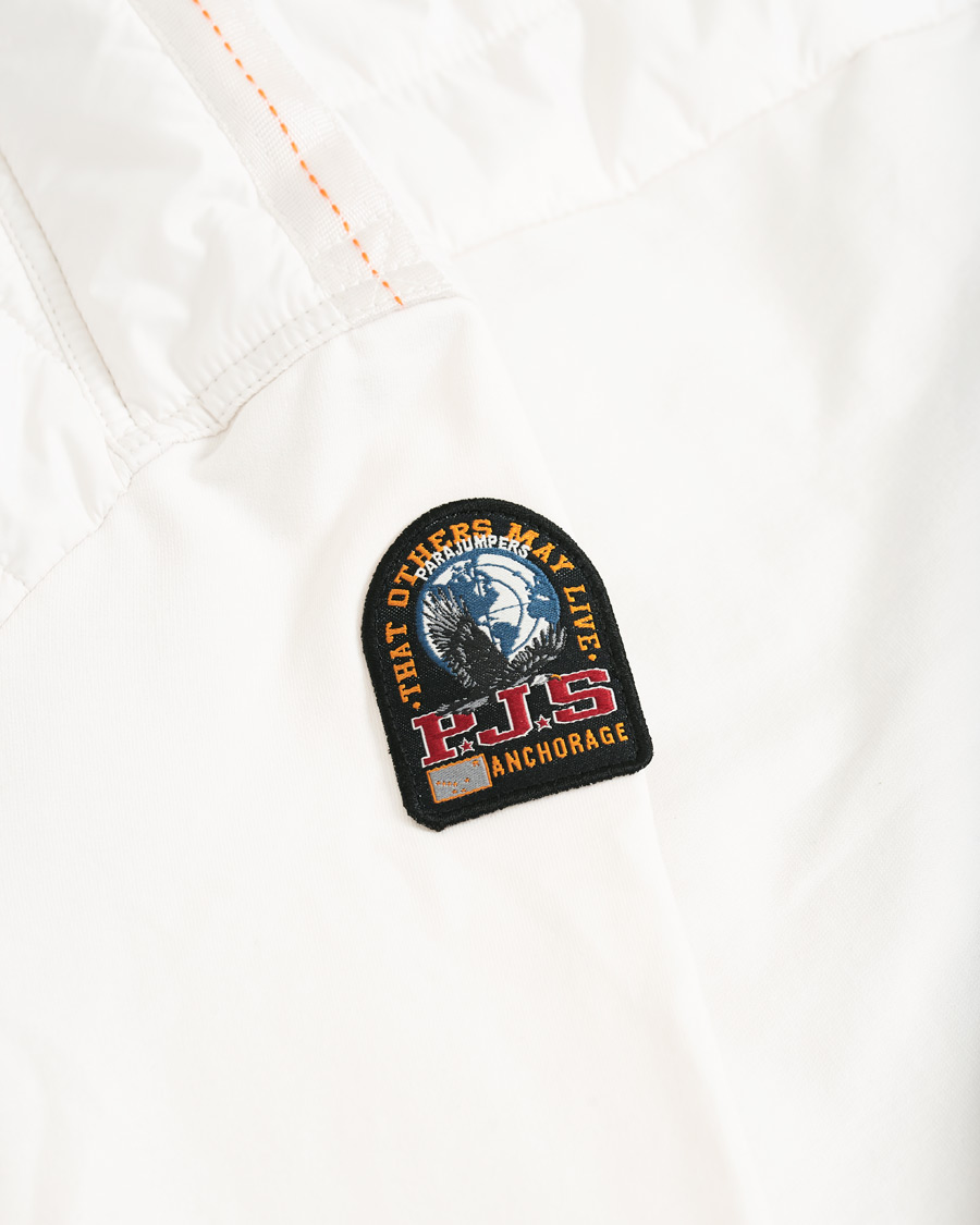 Mies | Takit | Parajumpers | Ivor Fleece & Puffer Hooded Jacket White Cream