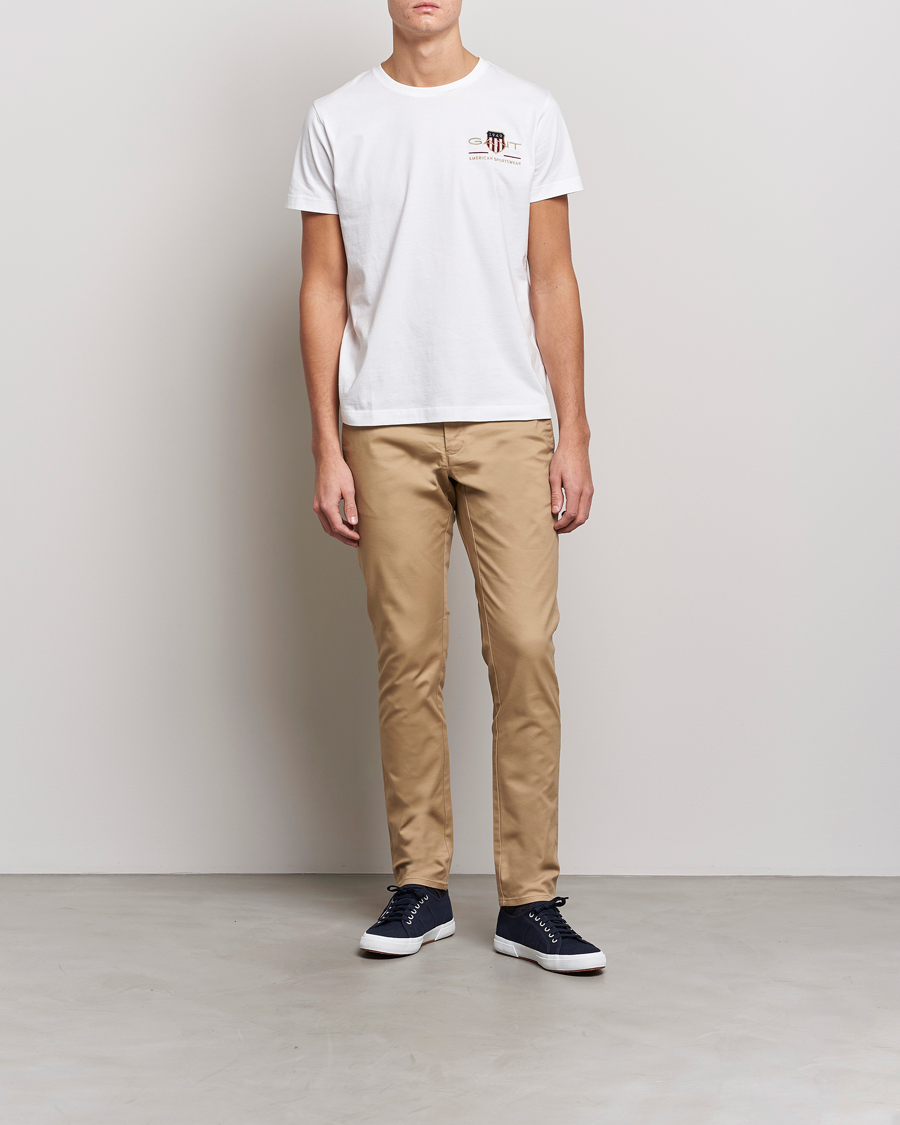 Mies | Housut | GANT | Slim Fit Tech Prep Chino Dark Khaki