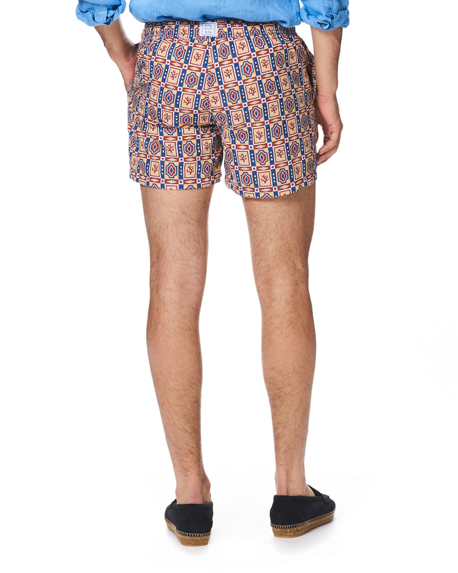 Mies | Uimahousut | Ripa Ripa | Printed Swimshorts Red/Blue