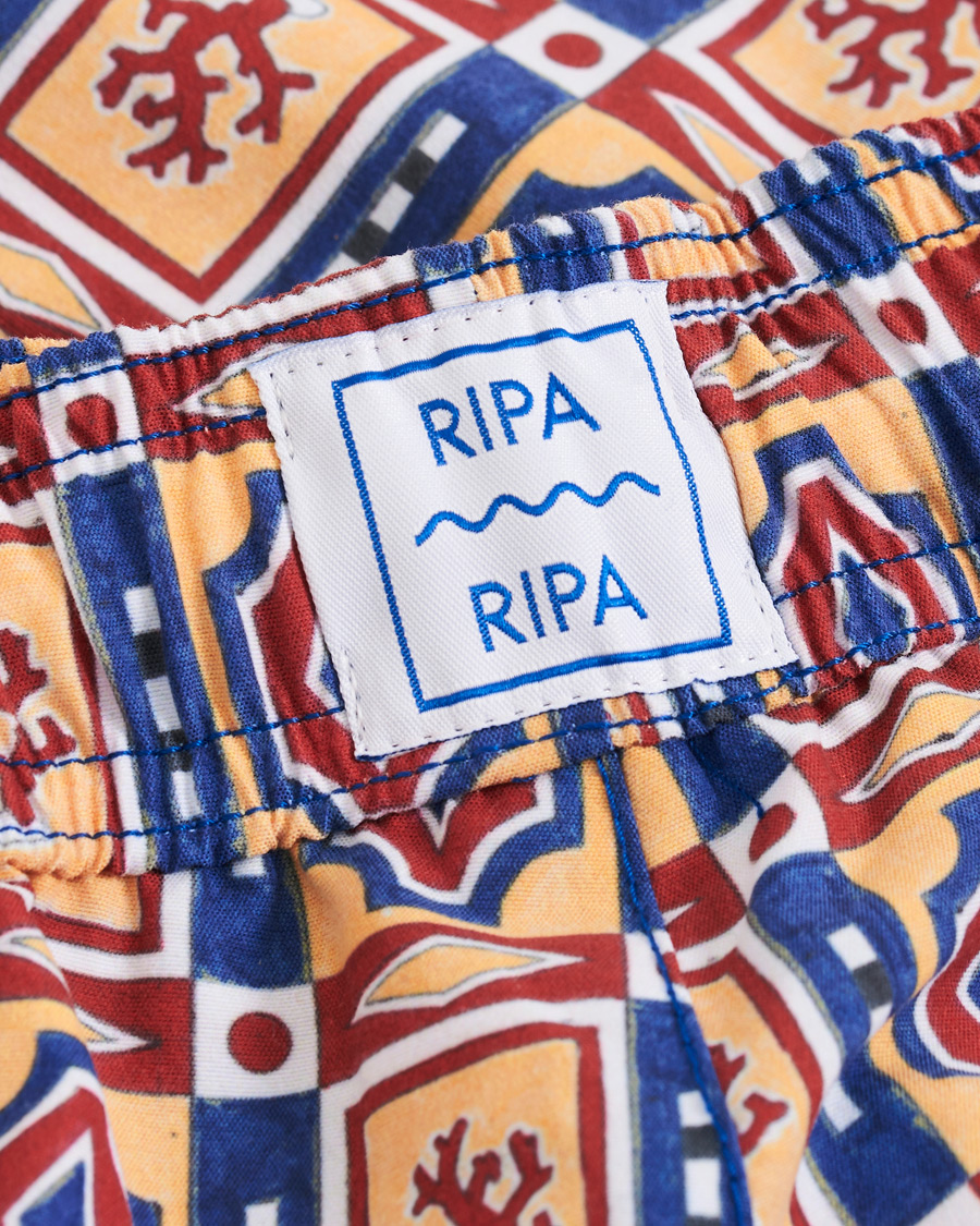 Mies | Uimahousut | Ripa Ripa | Printed Swimshorts Red/Blue