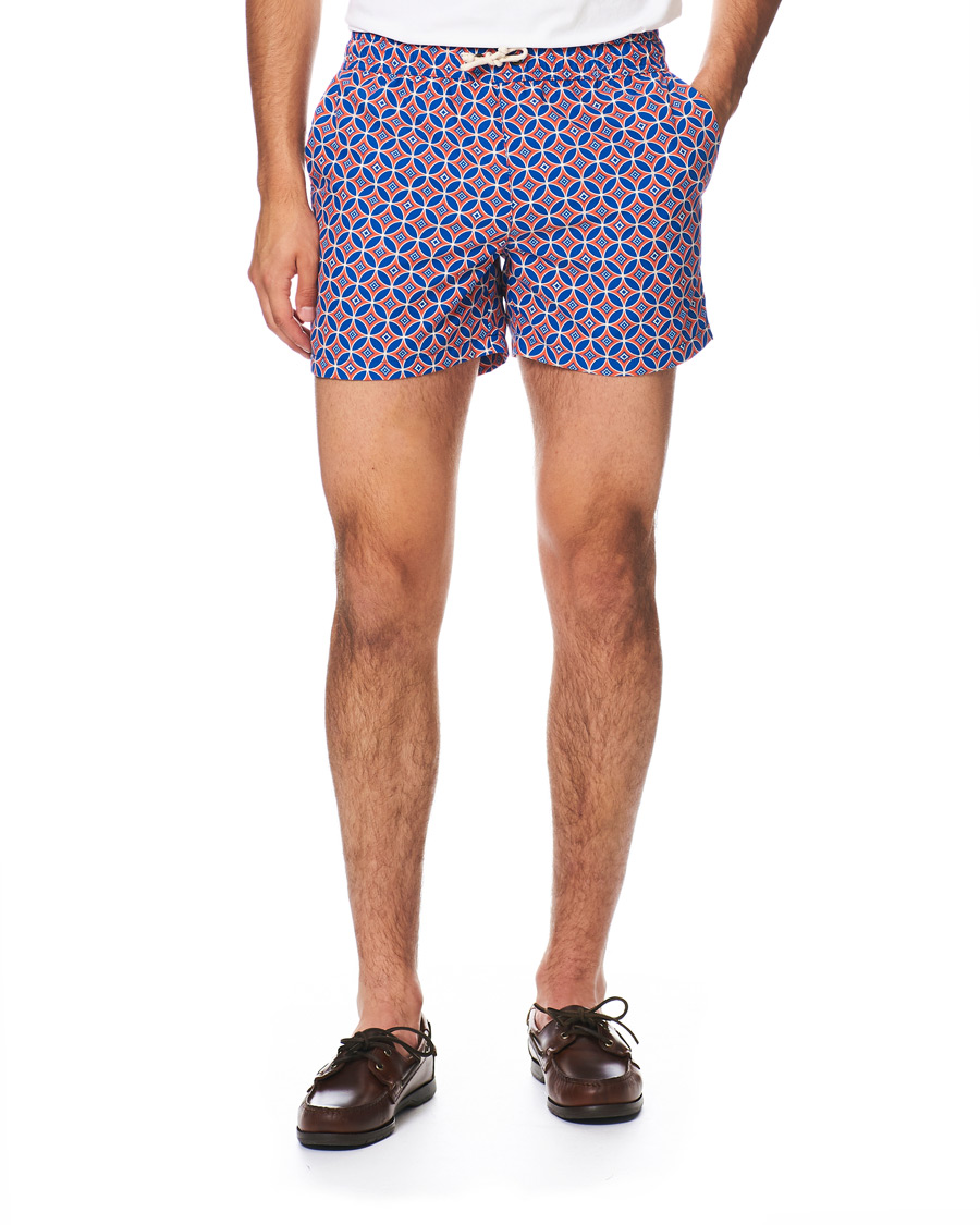 Mies | Uimahousut | Ripa Ripa | Levante Printed Swimshorts Red/Blue