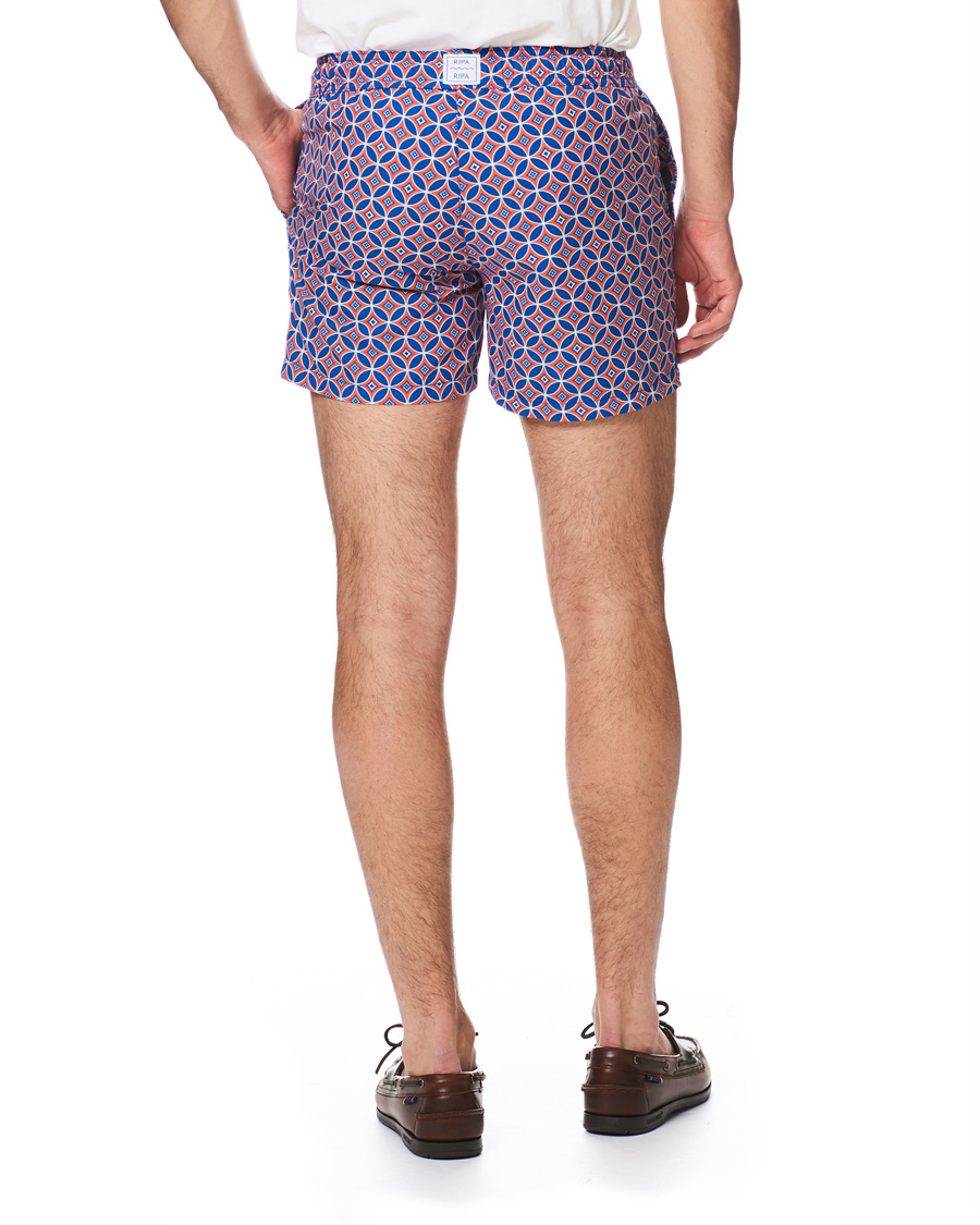 Mies | Uimahousut | Ripa Ripa | Levante Printed Swimshorts Red/Blue