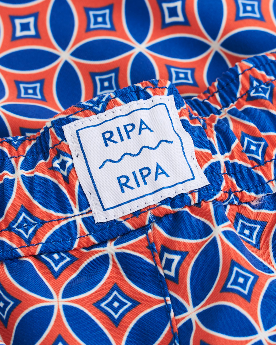 Mies | Uimahousut | Ripa Ripa | Levante Printed Swimshorts Red/Blue