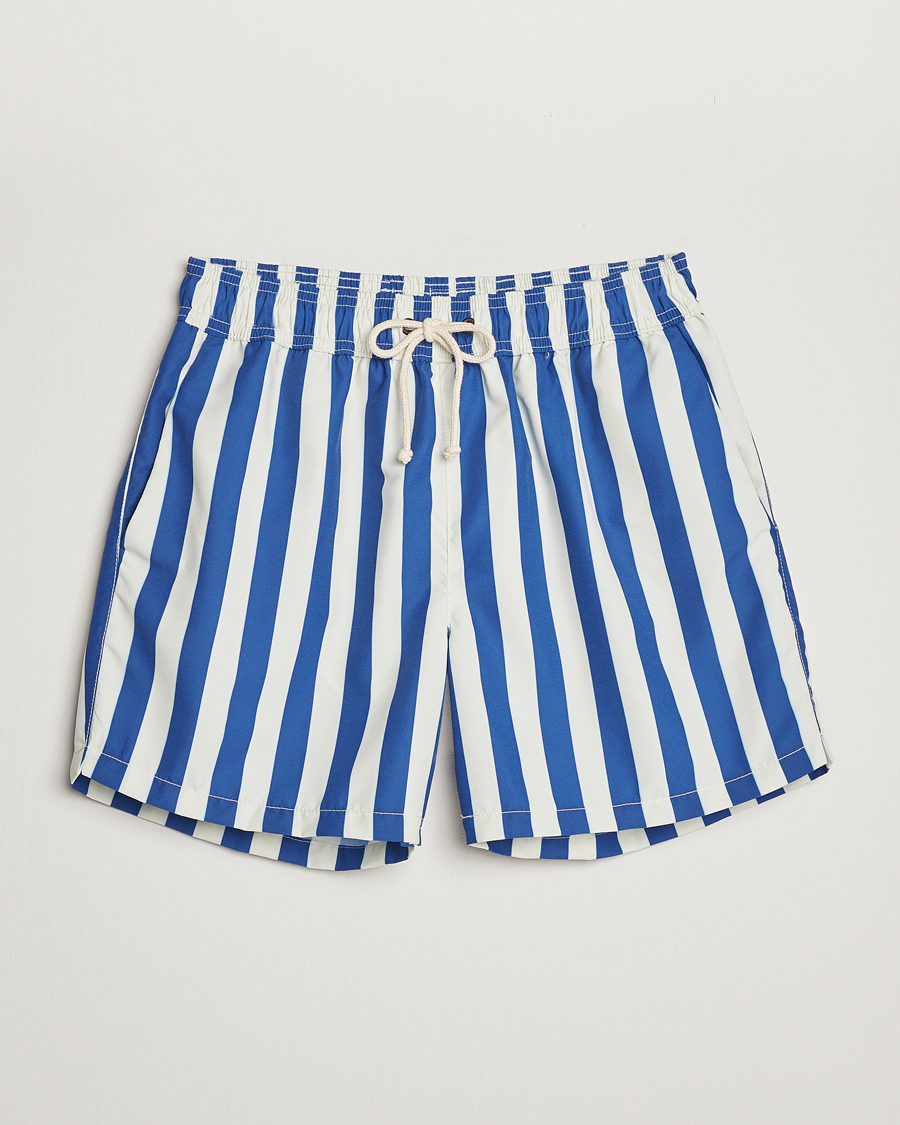 Miehet |  | Ripa Ripa | Paraggi Striped Swimshorts Blue/White