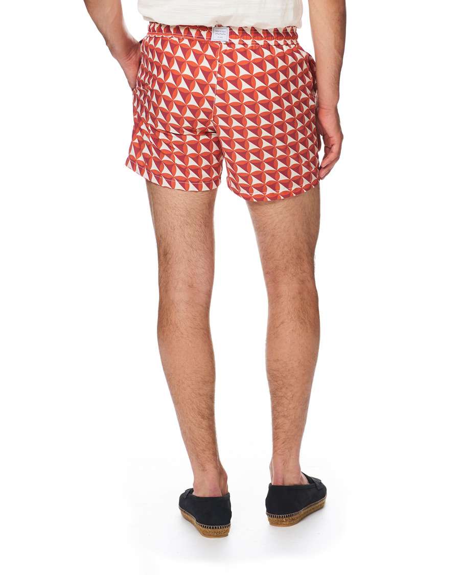 Mies | Uimahousut | Ripa Ripa | Vele Printed Swimshorts Red