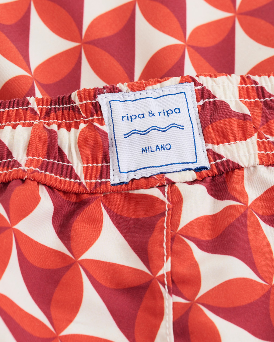 Mies | Uimahousut | Ripa Ripa | Vele Printed Swimshorts Red