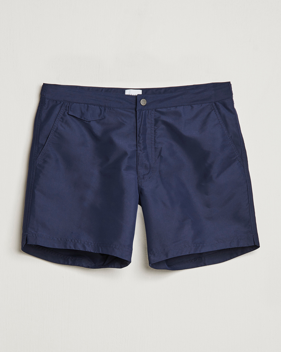 Mies | Uimahousut | Sunspel | Recycled Seaqual Tailored Swim Shorts Navy