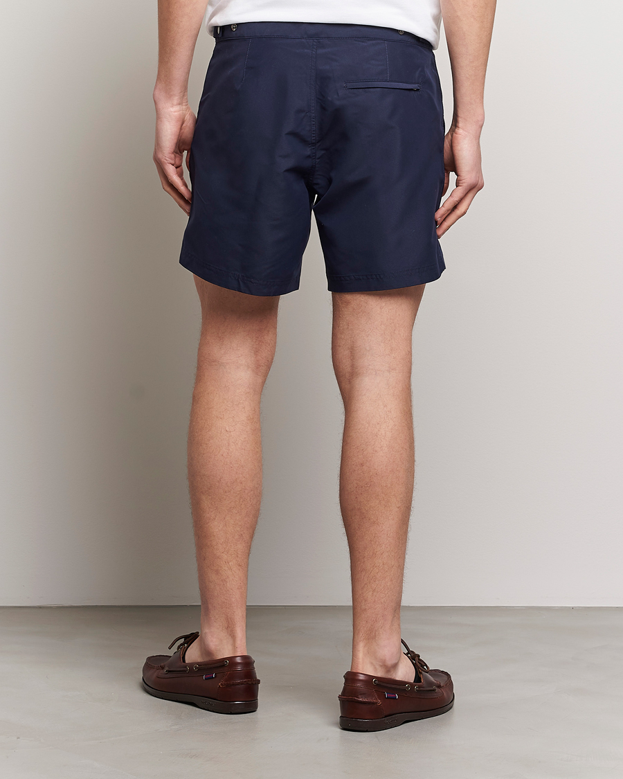 Mies | Uimahousut | Sunspel | Recycled Seaqual Tailored Swim Shorts Navy