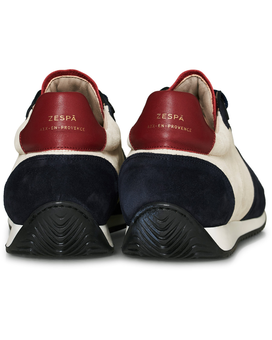 Mies | Zespà ZSP6 Suede Runner Sneakers Off White/Cerise | Zespà | ZSP6 Suede Runner Sneakers Off White/Cerise