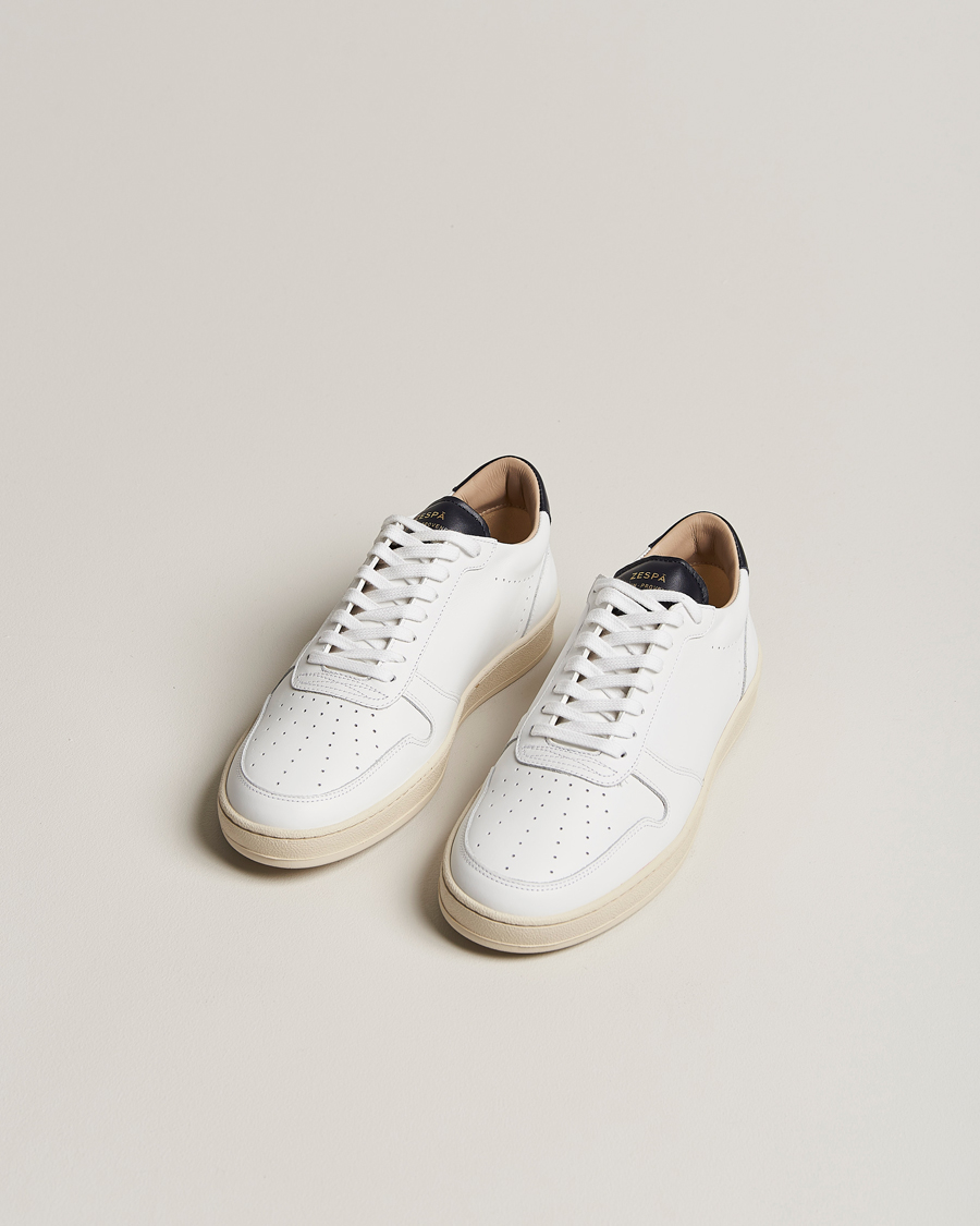 Mies | Kengät | Zespà | ZSP23 APLA Leather Sneakers White/Navy