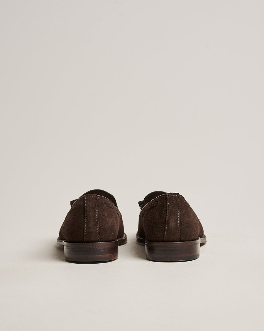 Mies | Loaferit | Loake 1880 | Russell Tassel Loafer Chocolate Brown Suede