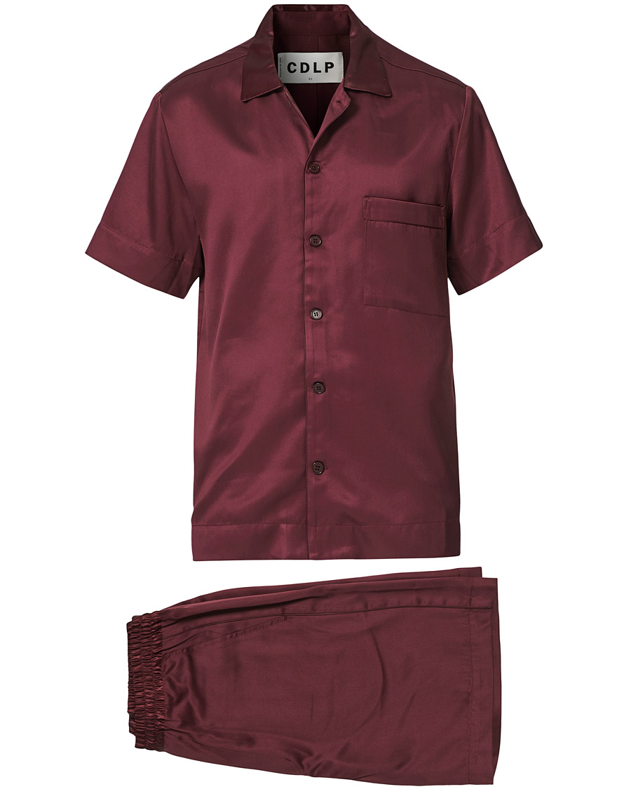 Mies | Yöpuvut ja kylpytakit | CDLP | Home Suit Short Sleeve Burgundy