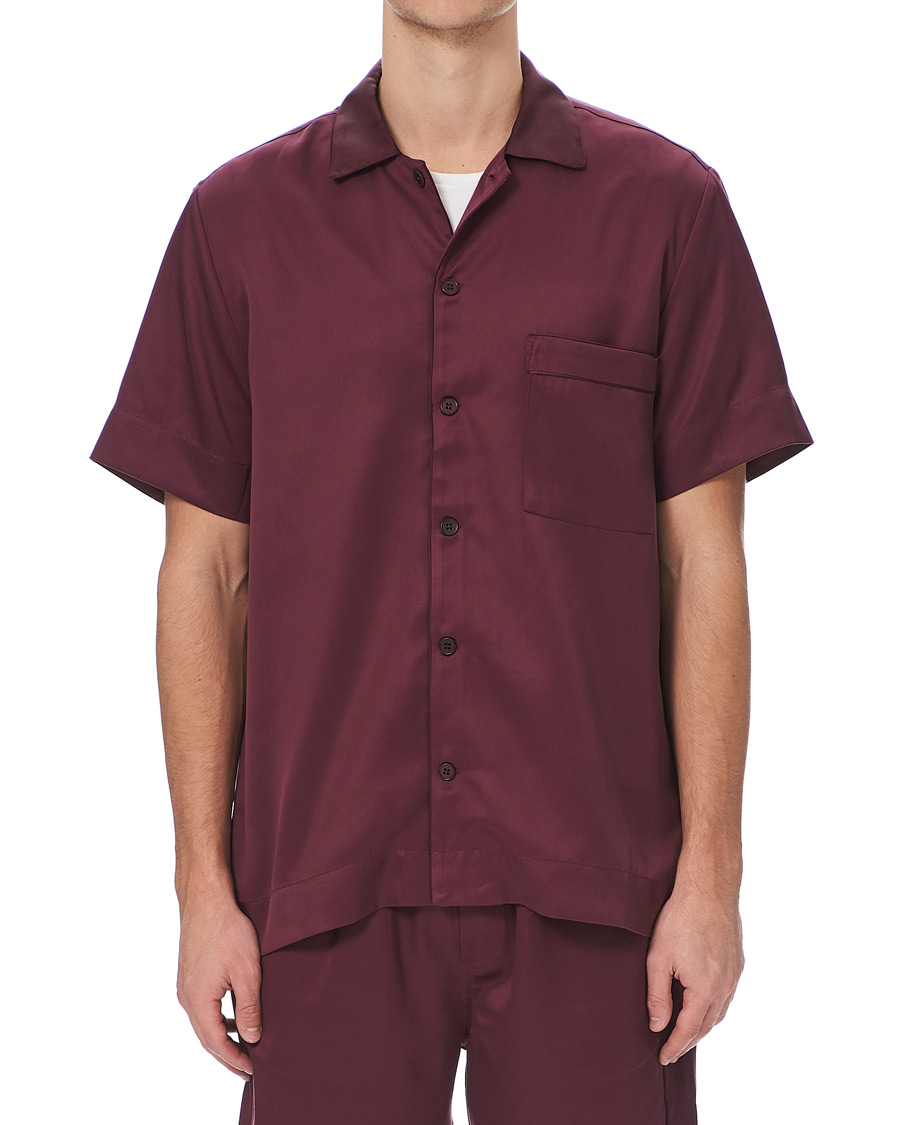 Mies | Yöpuvut ja kylpytakit | CDLP | Home Suit Short Sleeve Burgundy