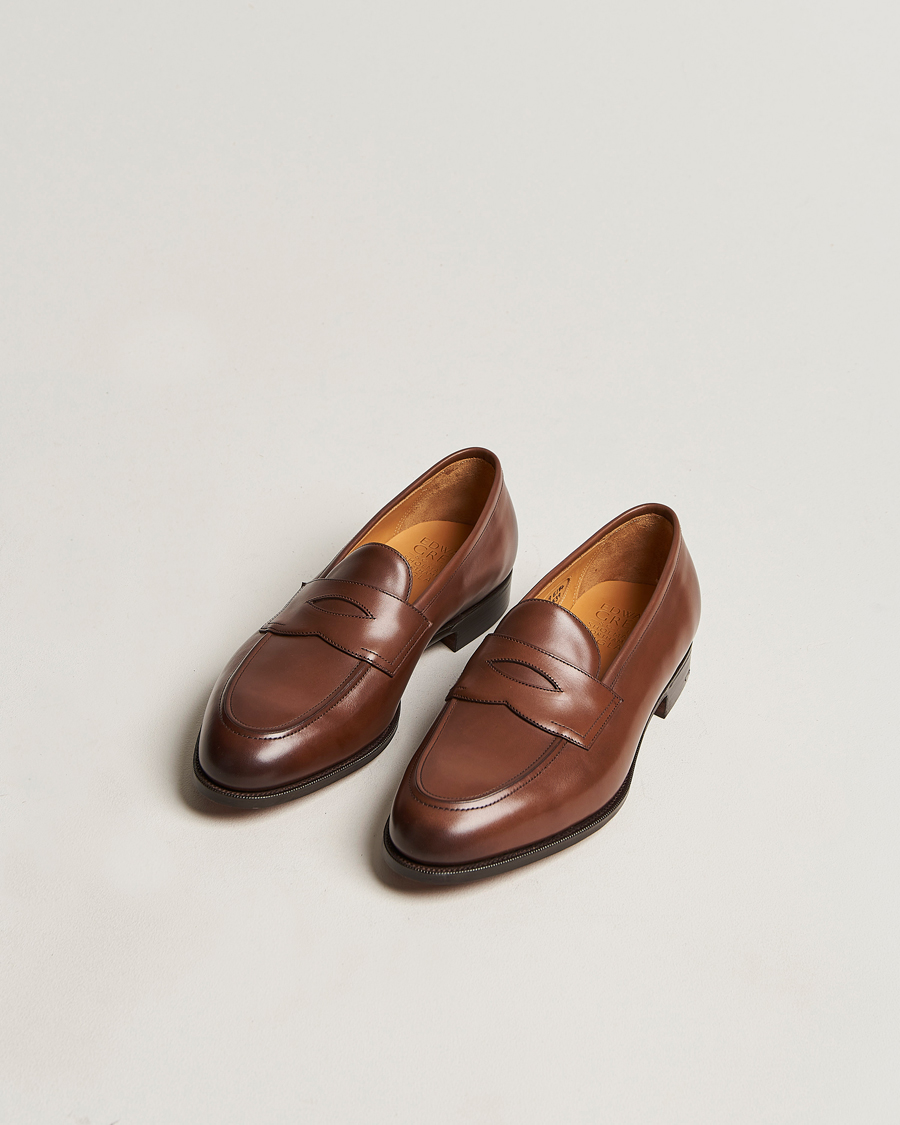 Mies | Festive | Edward Green | Piccadilly Penny Loafer Dark Oak Antique