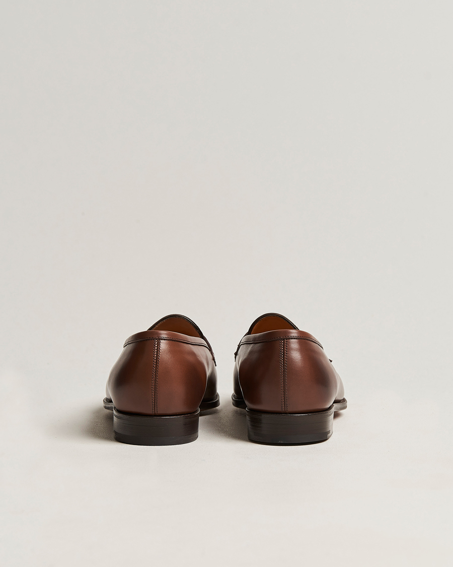 Mies | Loaferit | Edward Green | Piccadilly Penny Loafer Dark Oak Antique