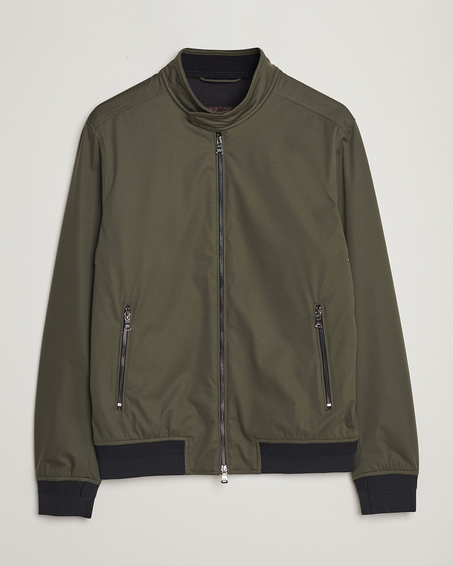 Mies | Takit | Oscar Jacobson | Harris Harrington Nylon Jacket Green