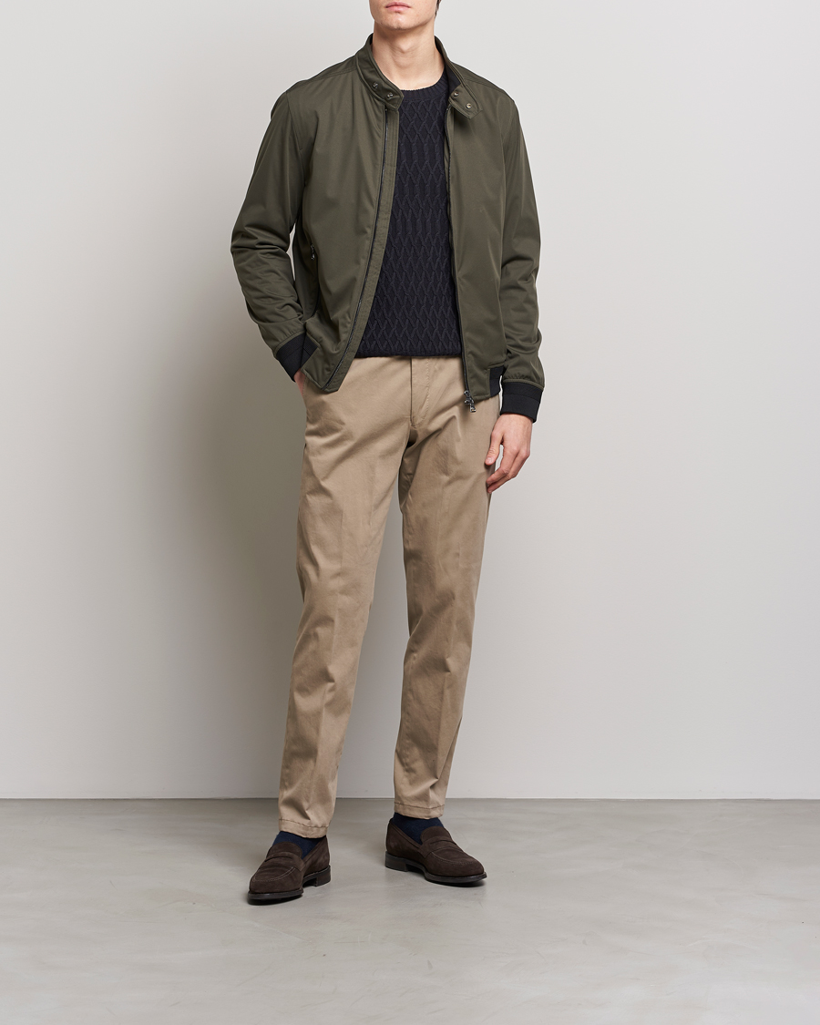 Mies | Takit | Oscar Jacobson | Harris Harrington Nylon Jacket Green