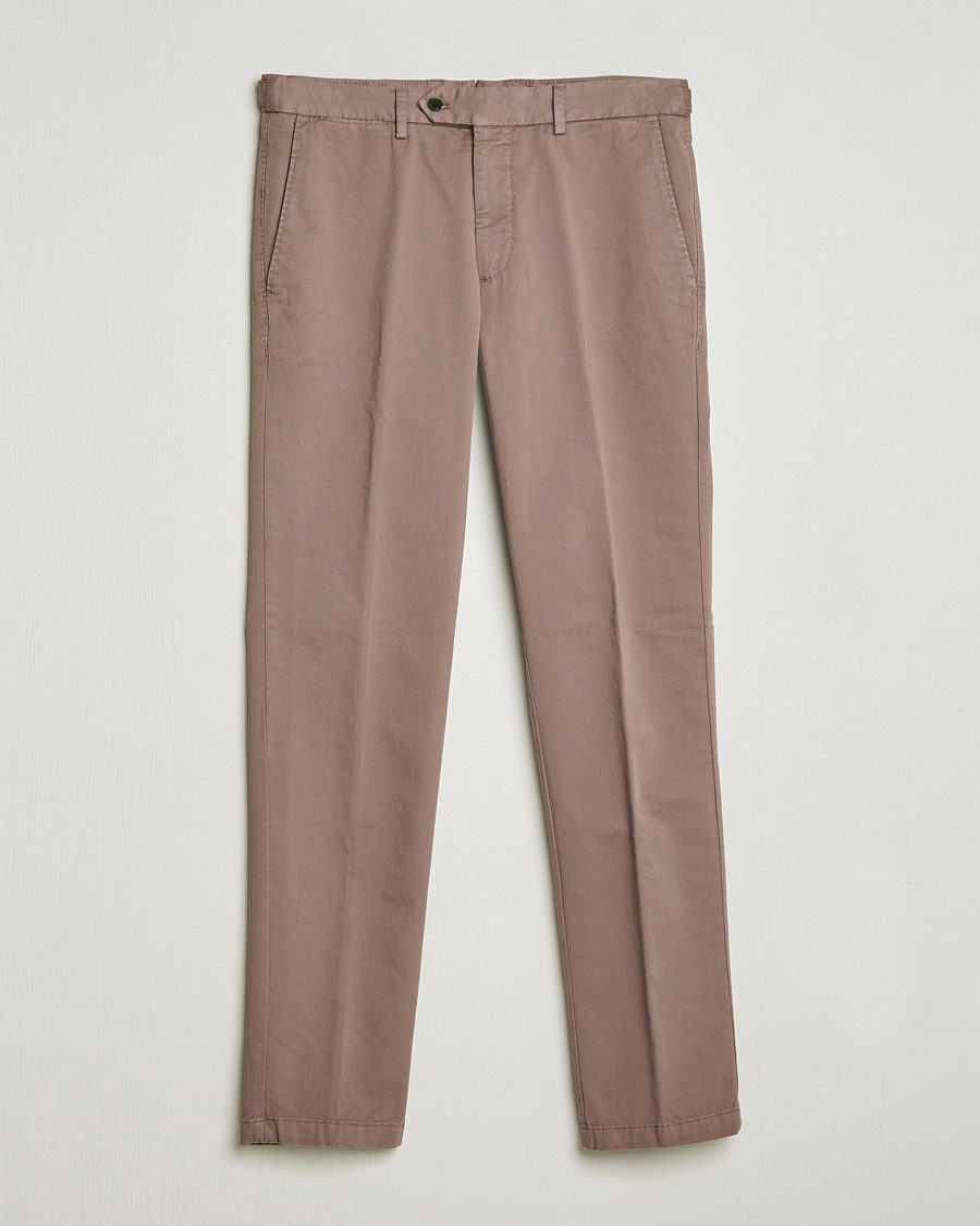 Mies | Housut | Oscar Jacobson | Danwick Side Adjusters Chino Light Brown