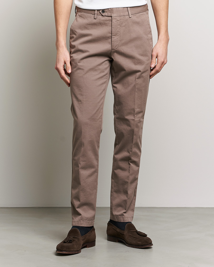 Mies | Housut | Oscar Jacobson | Danwick Side Adjusters Chino Light Brown