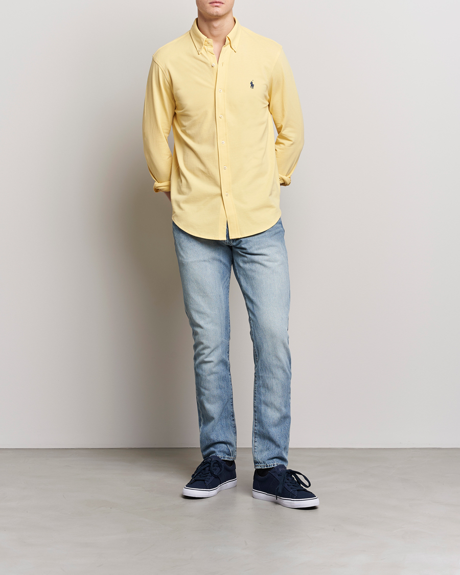 Mies | Kauluspaidat | Polo Ralph Lauren | Featherweight Mesh Shirt Corn Yellow