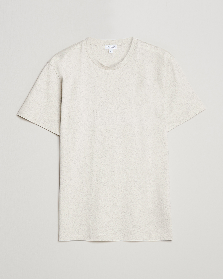 Mies | Valkoiset t-paidat | Sunspel | Riviera Organic Tee Archive White