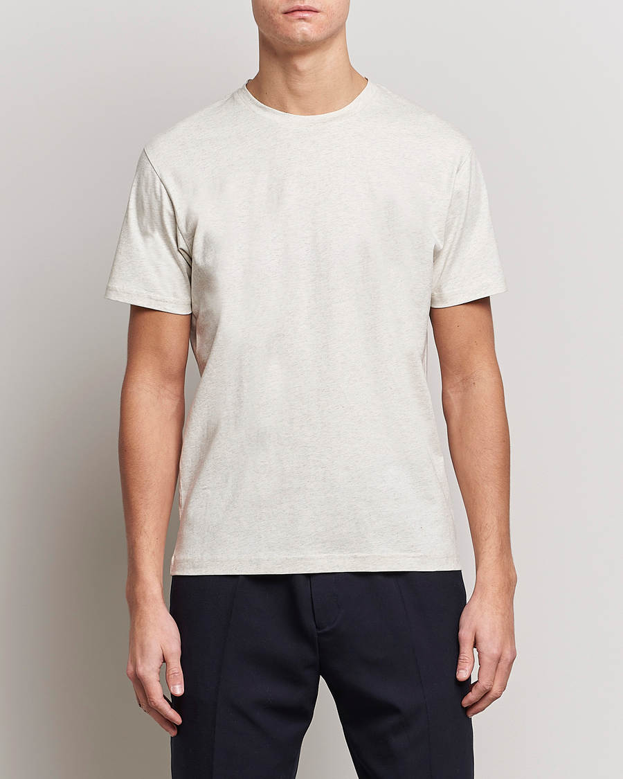 Mies | T-paidat | Sunspel | Riviera Midweight T-Shirt Archive White