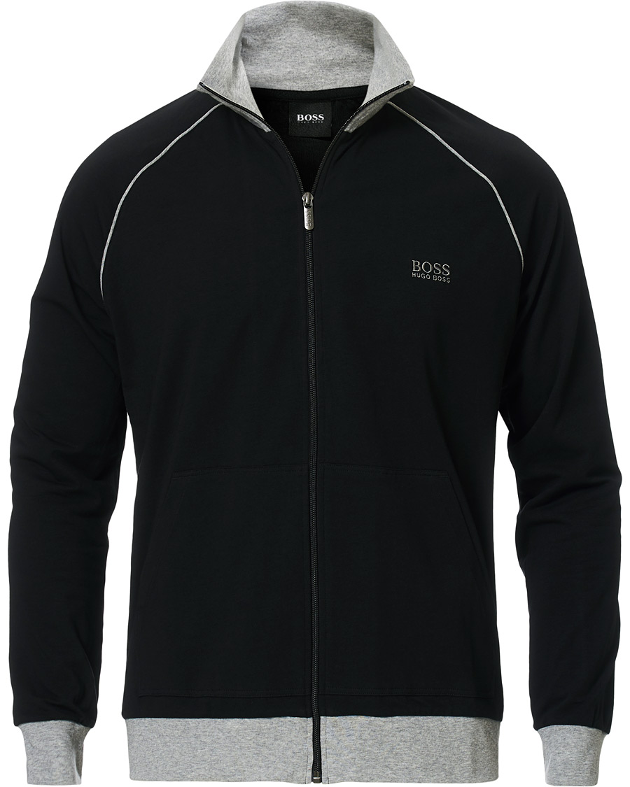 Mies | BOSS Loungewear Full-Zip Sweater Black | BOSS BLACK | BOSS Loungewear Full-Zip Sweater Black