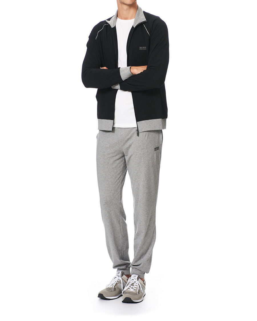 Mies | BOSS Loungewear Full-Zip Sweater Black | BOSS BLACK | BOSS Loungewear Full-Zip Sweater Black