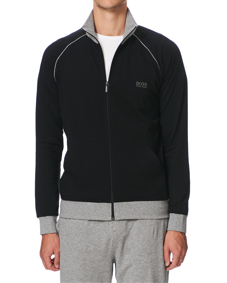 Mies | BOSS Loungewear Full-Zip Sweater Black | BOSS BLACK | BOSS Loungewear Full-Zip Sweater Black