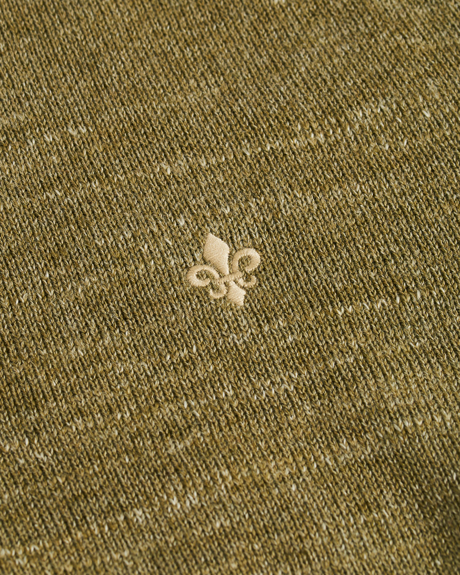 Mies | Puserot | Morris | Randall Cotton Half-Zip Sweater Olive