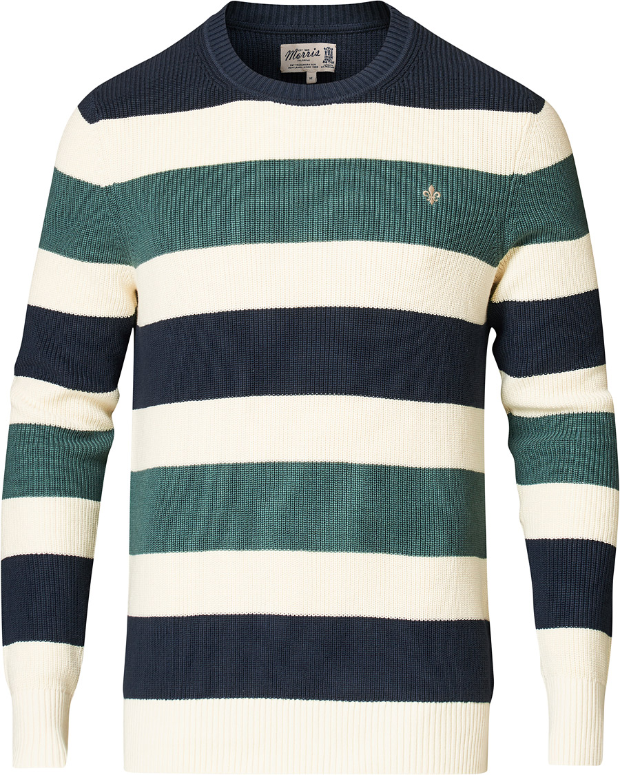 Mies | Puserot | Morris | Cardew Stripe O-neck Sweater Multi