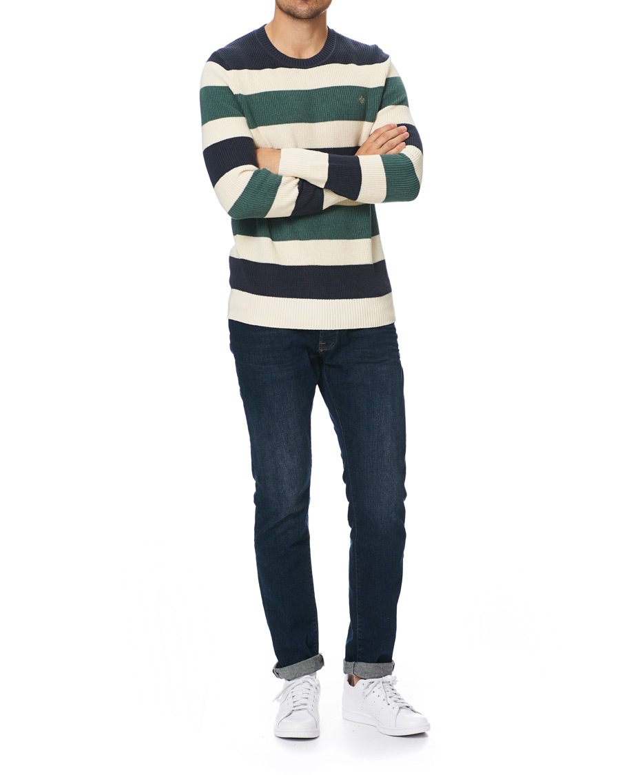 Mies | Puserot | Morris | Cardew Stripe O-neck Sweater Multi