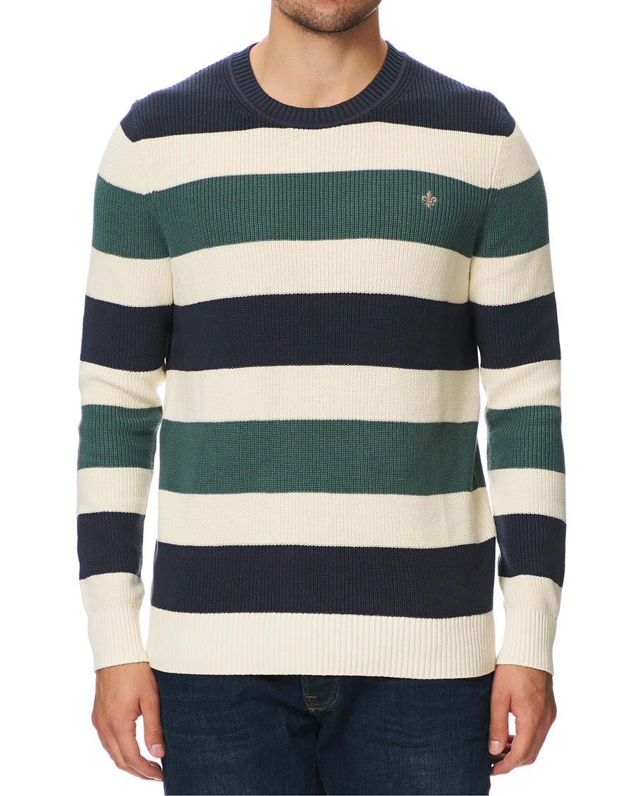 Mies | Puserot | Morris | Cardew Stripe O-neck Sweater Multi