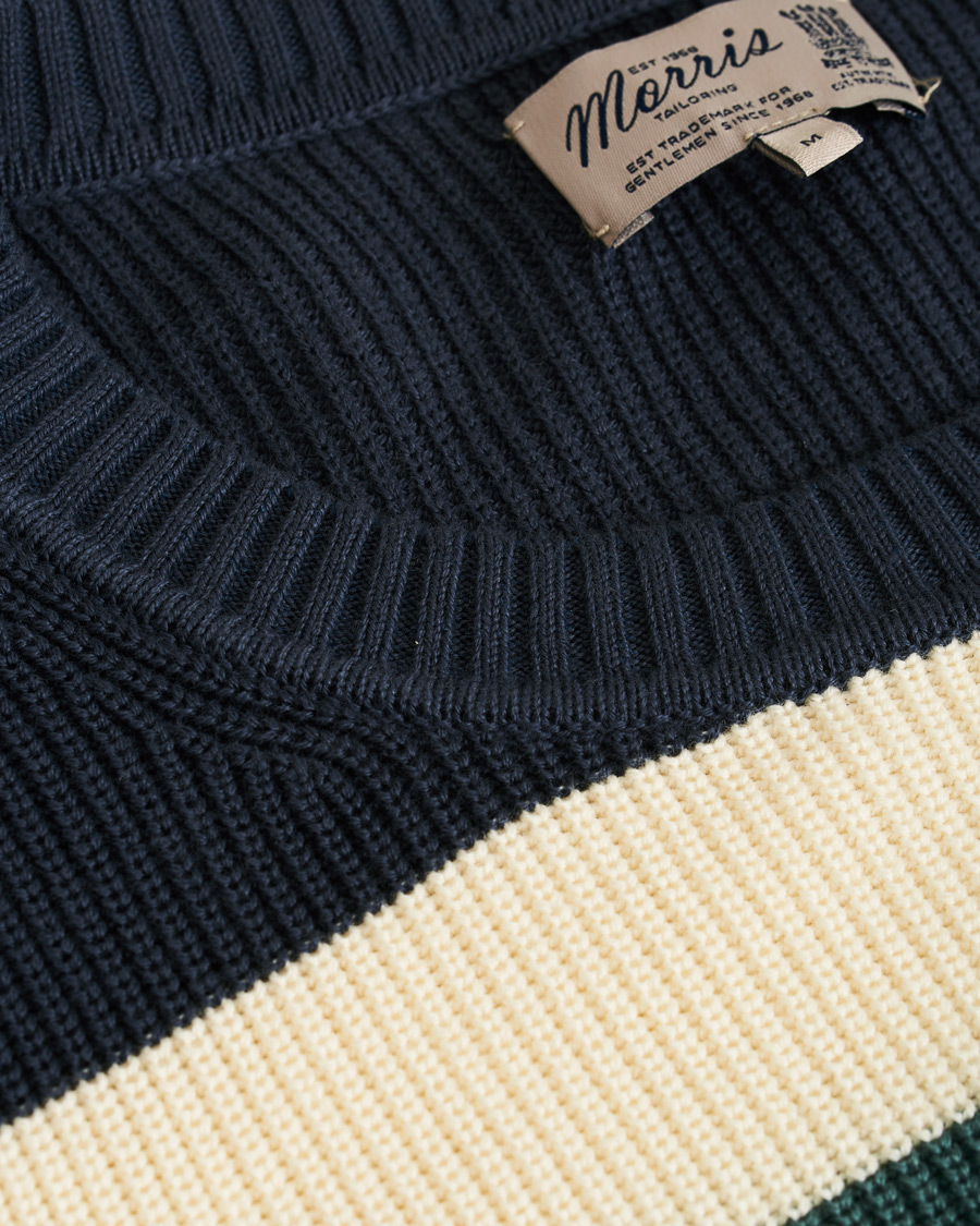 Mies | Puserot | Morris | Cardew Stripe O-neck Sweater Multi