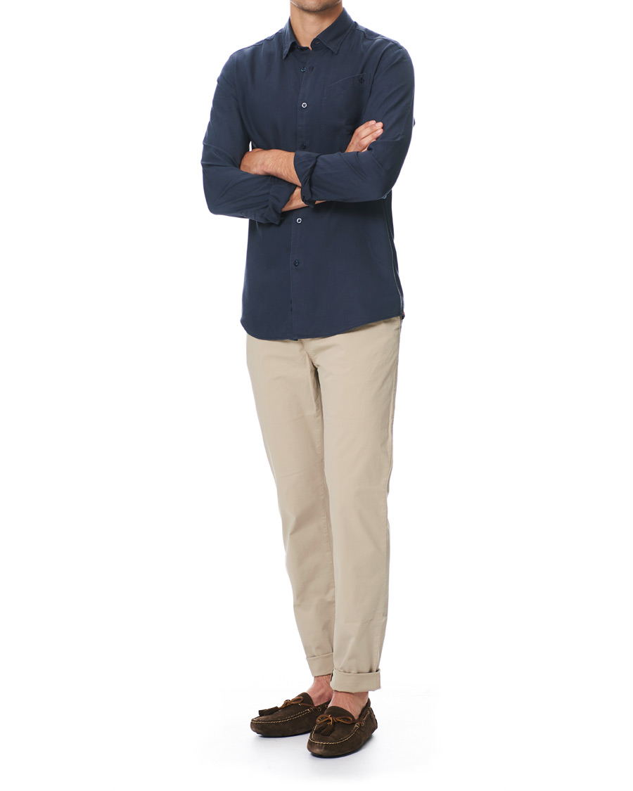 Mies | Kauluspaidat | Morris | Alvin Tencel Shirt Navy