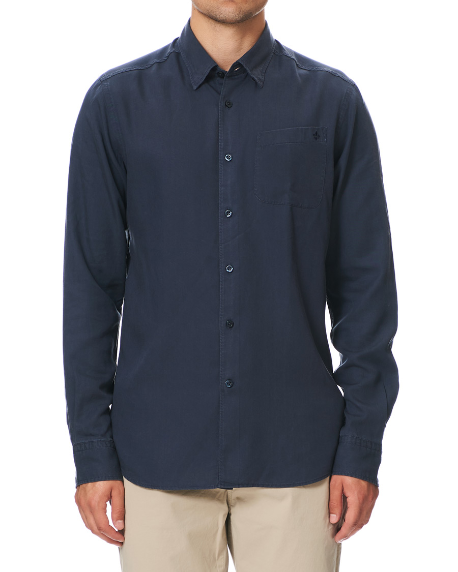Mies | Kauluspaidat | Morris | Alvin Tencel Shirt Navy