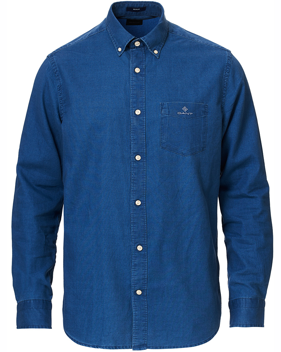 Mies | Kauluspaidat | GANT | Regular Fit Indigo Royal Oxford Shirt Blue