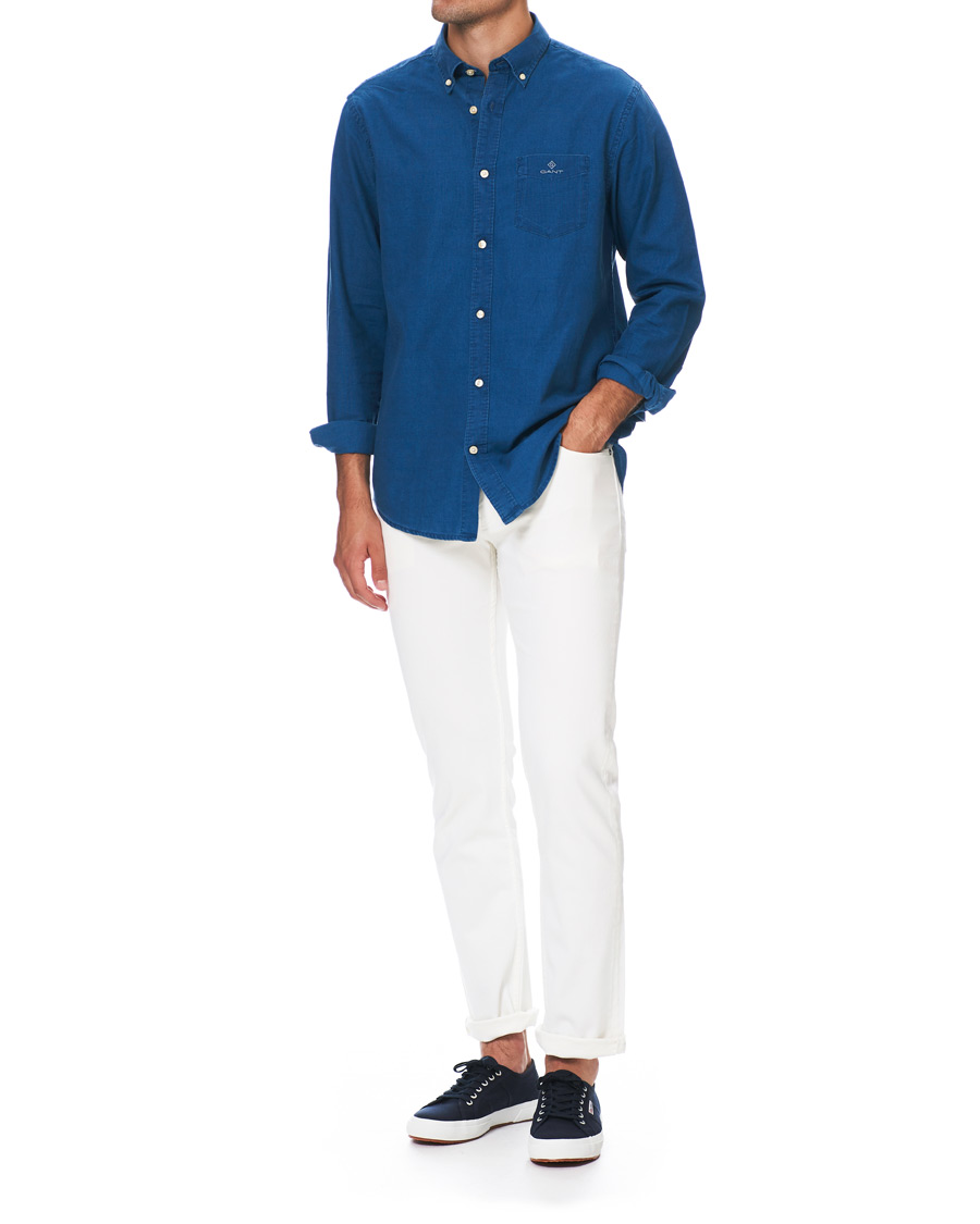 Mies | Kauluspaidat | GANT | Regular Fit Indigo Royal Oxford Shirt Blue