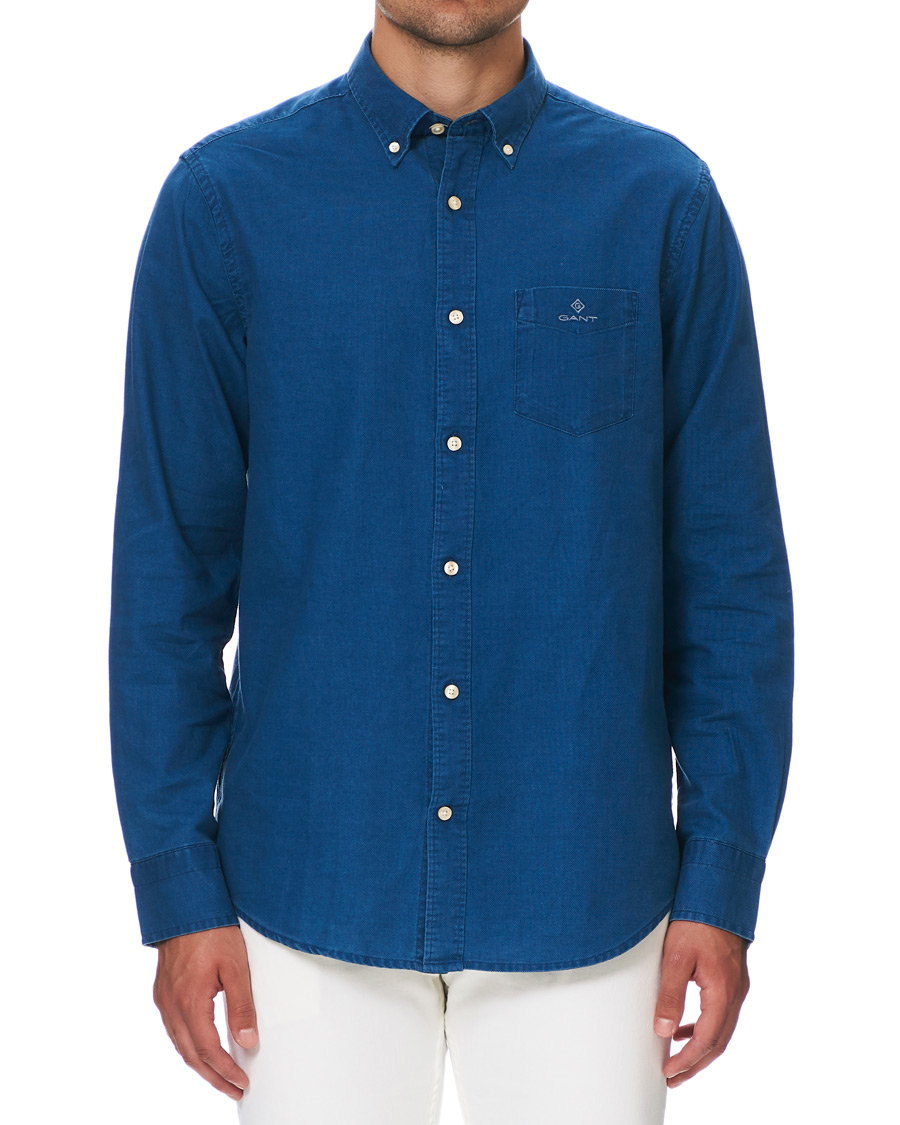 Mies | Kauluspaidat | GANT | Regular Fit Indigo Royal Oxford Shirt Blue