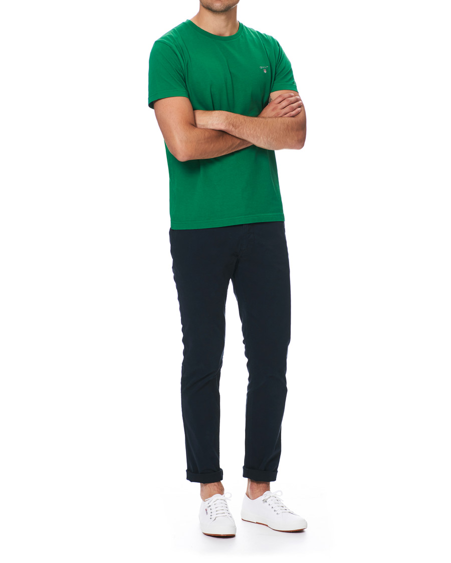 Mies | T-paidat | GANT | Original Crew Neck Tee Amazon Green