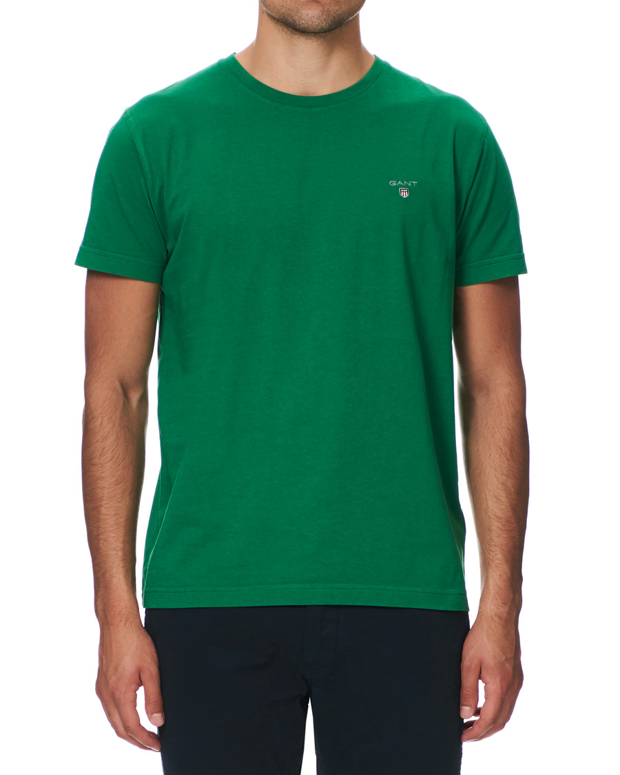 Mies | T-paidat | GANT | Original Crew Neck Tee Amazon Green