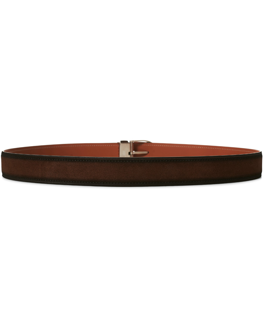 Mies | Montblanc Horseshoe Buckle Belt 35mm Light Brown Suede | Montblanc | Horseshoe Buckle Belt 35mm Light Brown Suede