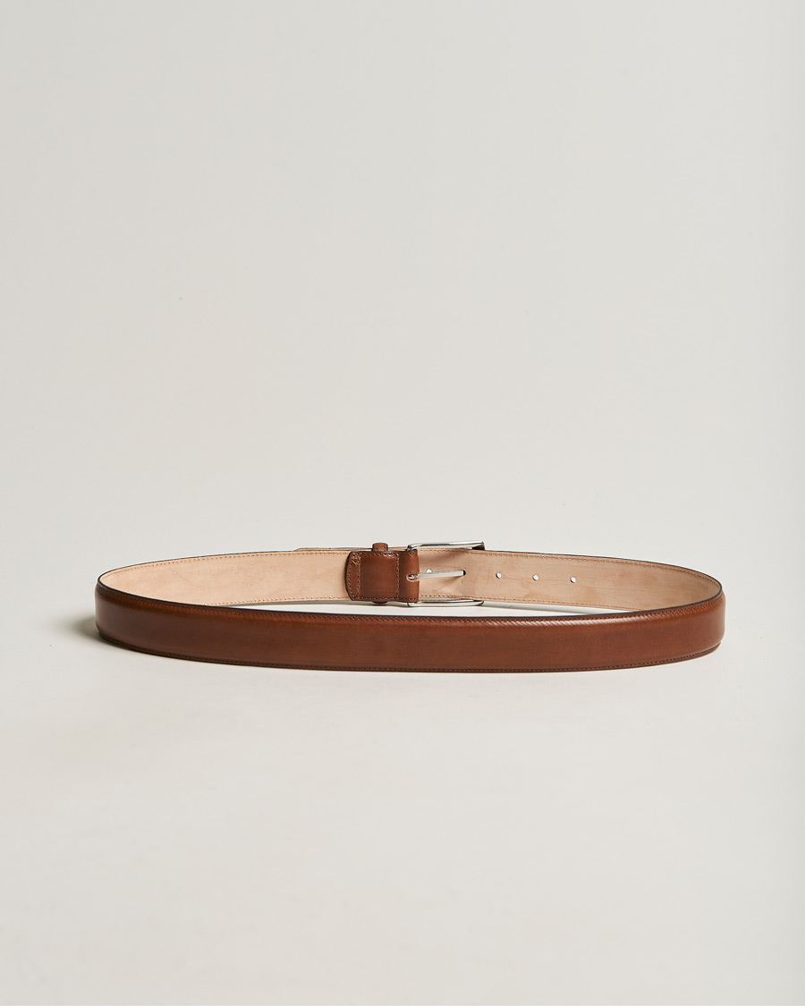 Mies | Business & Beyond | Loake 1880 | Henry Leather Belt 3,3 cm Mahogany