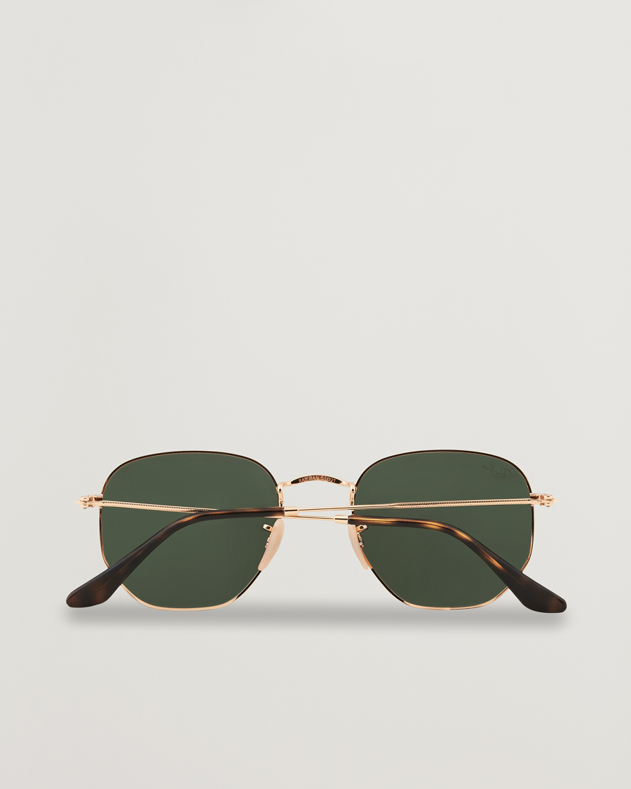 Mies | Aurinkolasit | Ray-Ban | 0RB3548N Hexagonal Sunglasses Gold/Green