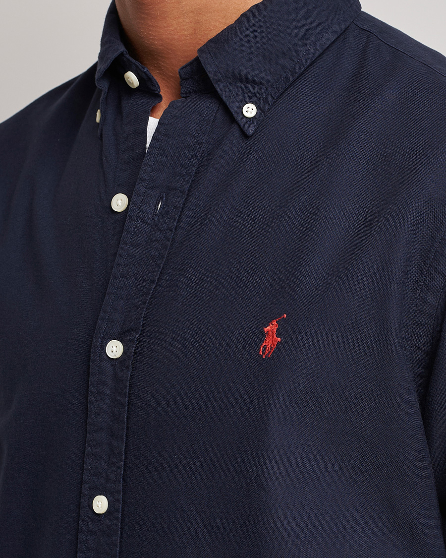 Mies | Kauluspaidat | Polo Ralph Lauren | Custom Fit Garment Dyed Oxford Shirt Navy