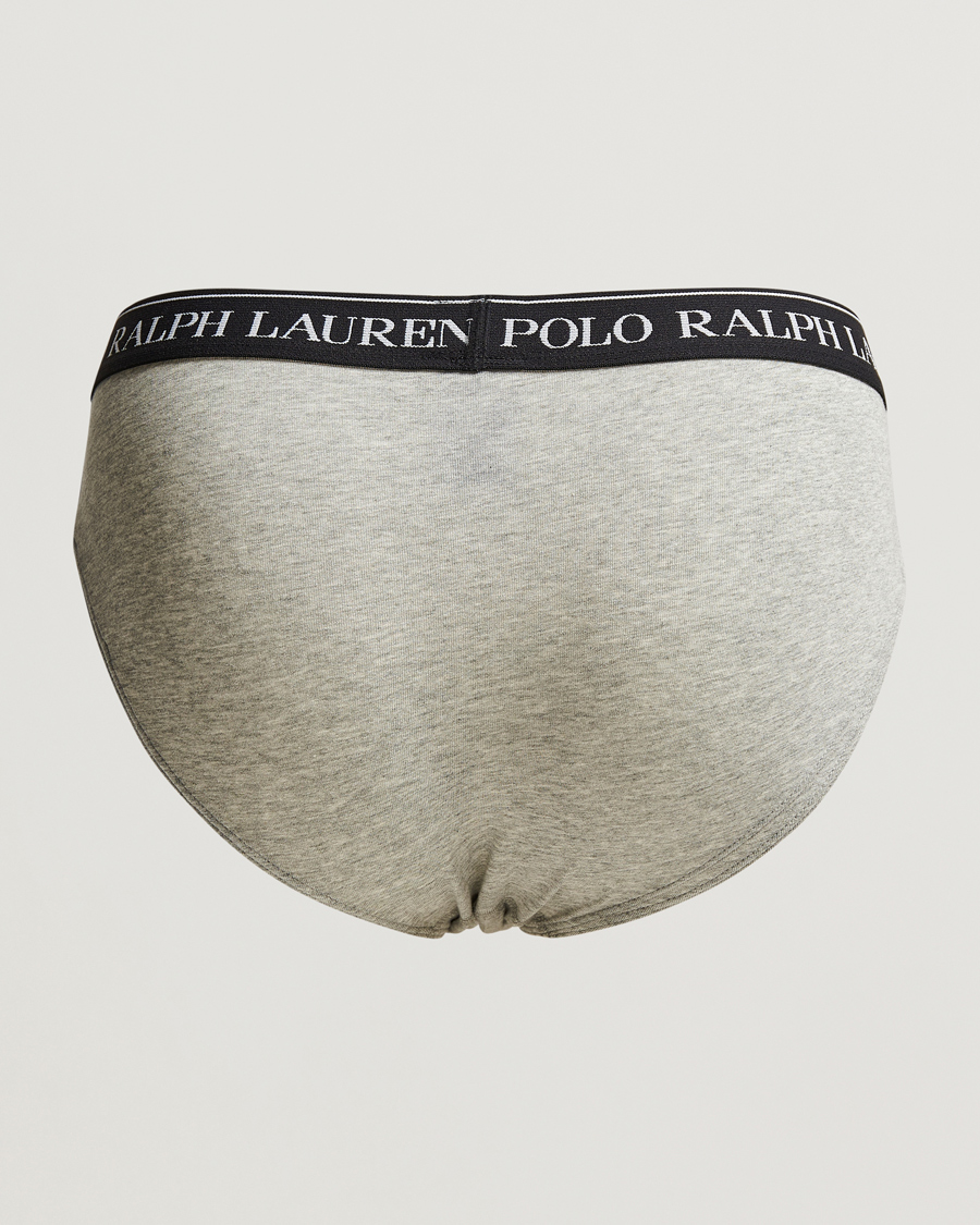 Mies | Alusvaatteet | Polo Ralph Lauren | 3-Pack Low Rise Brief Black/White/Grey