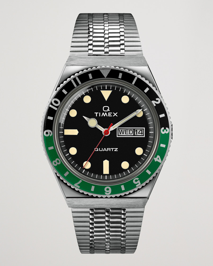 Mies | Timex Q Reissue 1979 Black/Green | Timex | Q Reissue 1979 Black/Green